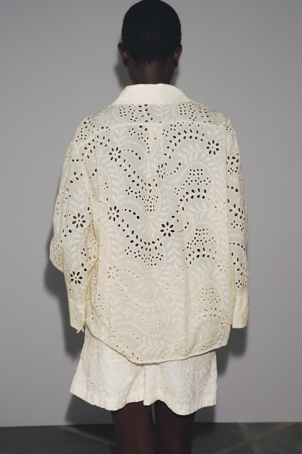 ZW COLLECTION SHIRT WITH CUTWORK EMBROIDERY