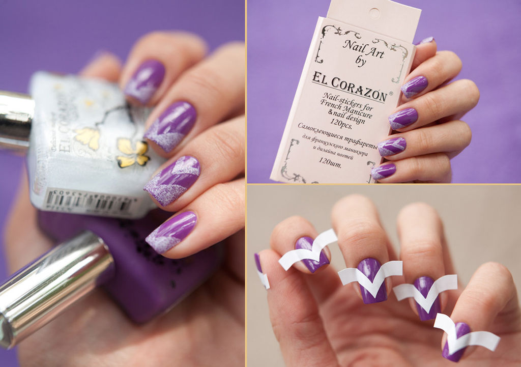 El Corazon Трафареты для фр. маникюра 120/2