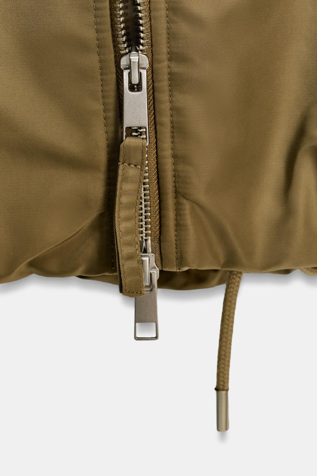 FAUX FUR COLLAR BOMBER JACKET ZW COLLECTION - Zara фото 9