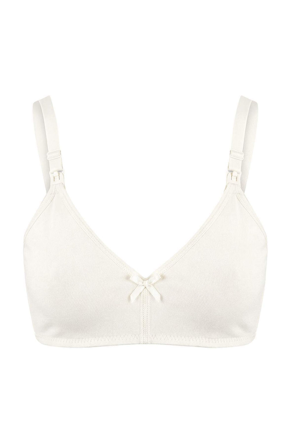 Siyah-Ekru 2li Pamuklu Emzirme Sutyeni Kaps?z Sutyen THMSS26SU00008