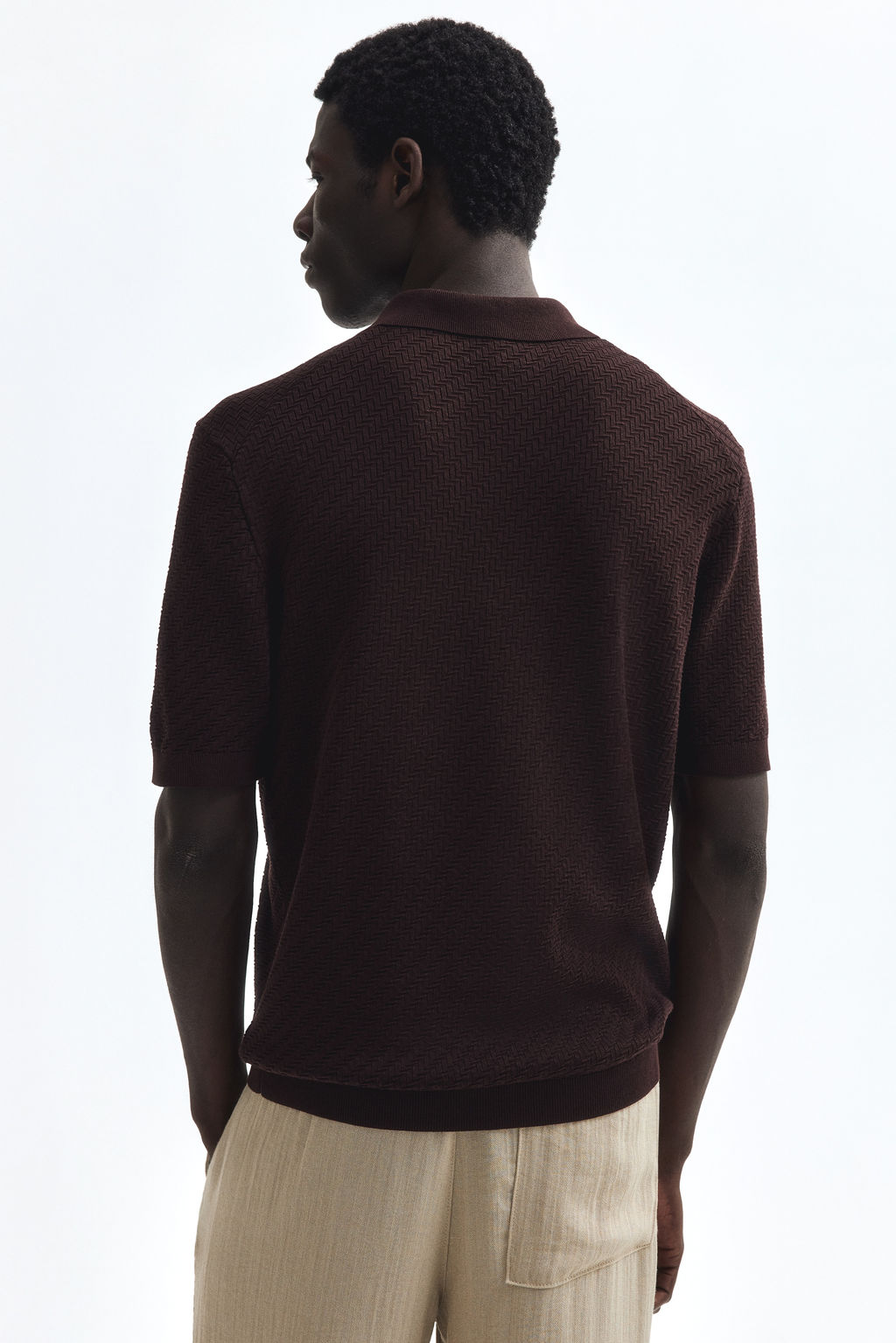 Polo texturizado Slim Fit - H&m фото 6
