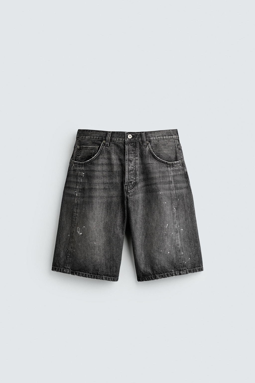 BERMUDA DENIM BAGGY FIT / Carb?n - Zara фото 7
