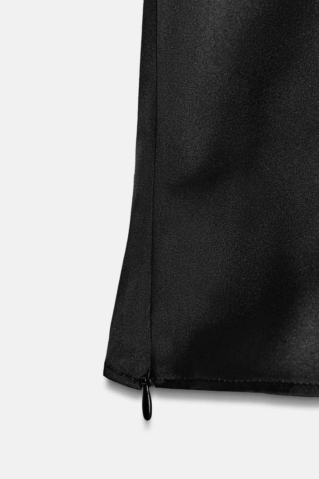 TOP SATINADO BOTONES LATERALES / Negro - Zara фото 7