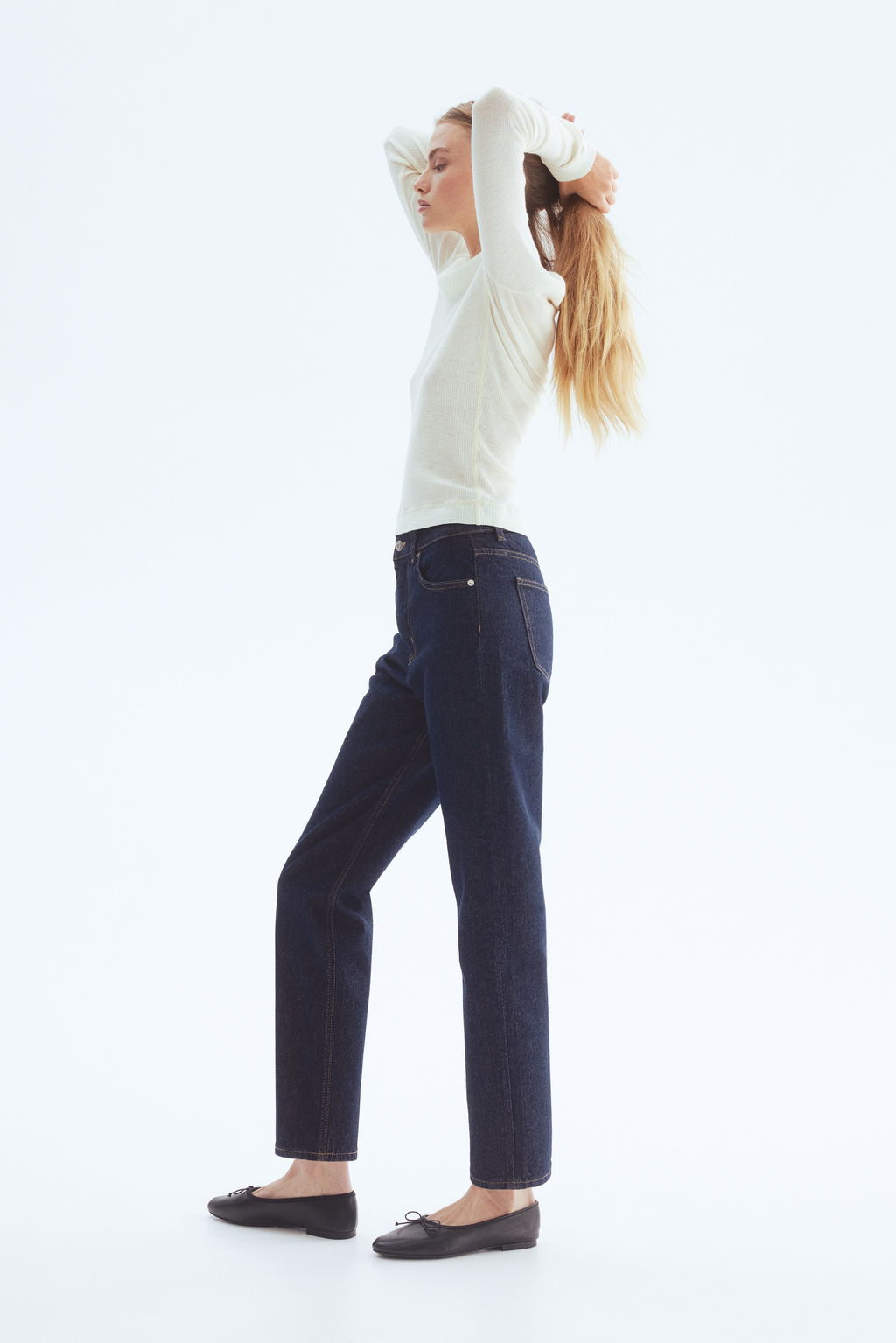 Mom Slim Fit High Waist Ankle Jeans - H&m фото 14