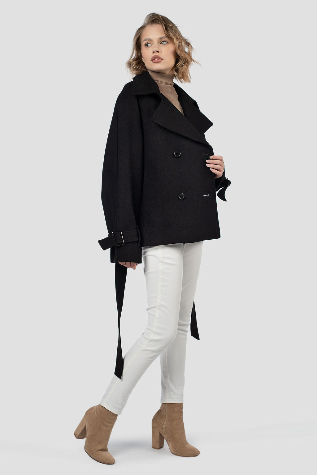 Пальто женское демисезонное (пояс)