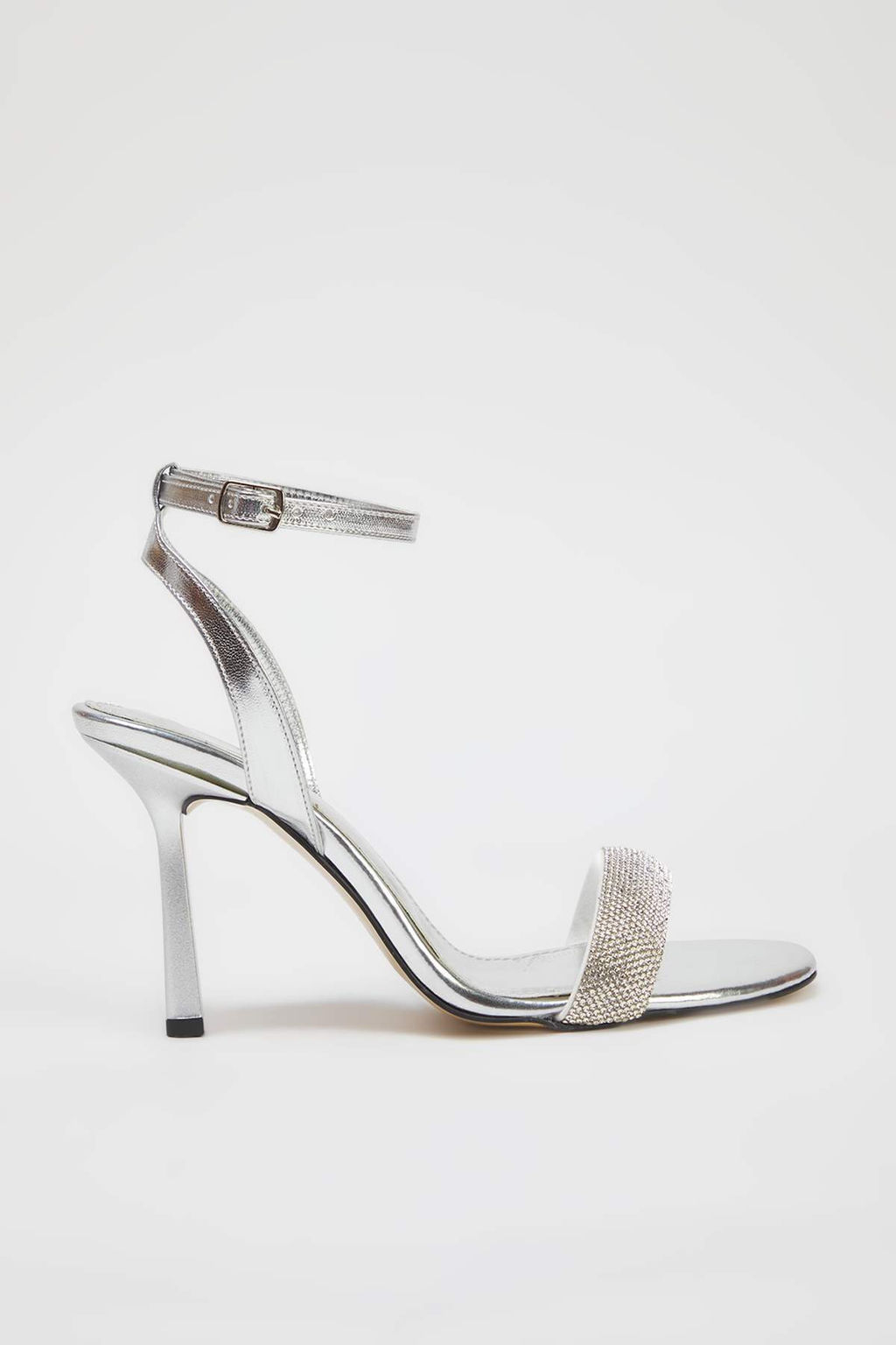 Trendyol Shoes Alt?n Tasl? Badem Burun Kad?n Abiye Ince Topuklu Sandalet TAKSS25TO00049 - Trendyolmilla фото 4