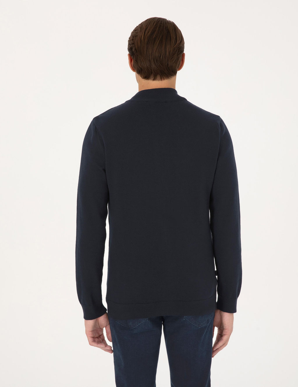 Lacivert Slim Fit Fermuarl_ Triko H_rka - Pierre cardin фото 5