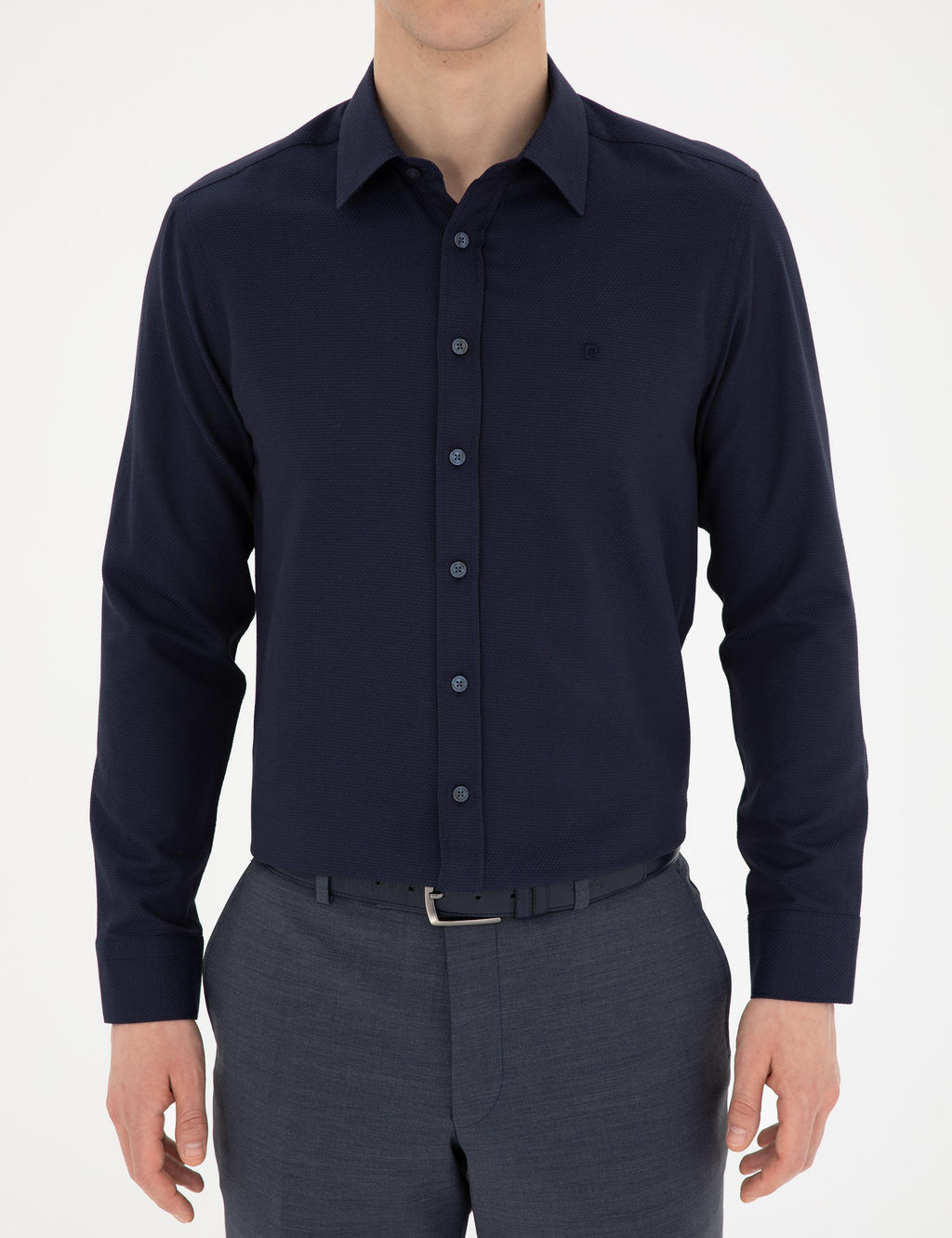 Lacivert Slim Fit Arm_rl_ Uzun Kollu G_mlek