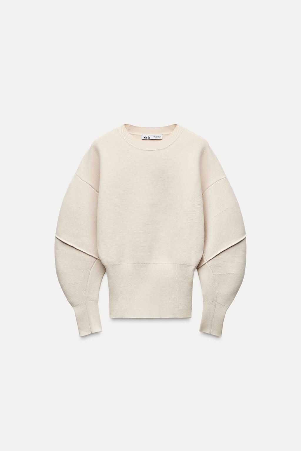 PLAIN KNIT SWEATER WITH FITTED HEM - Zara фото 5