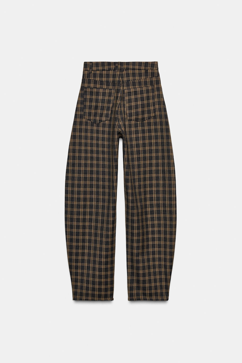 CHECKED BALLOON TROUSERS - Zara фото 12
