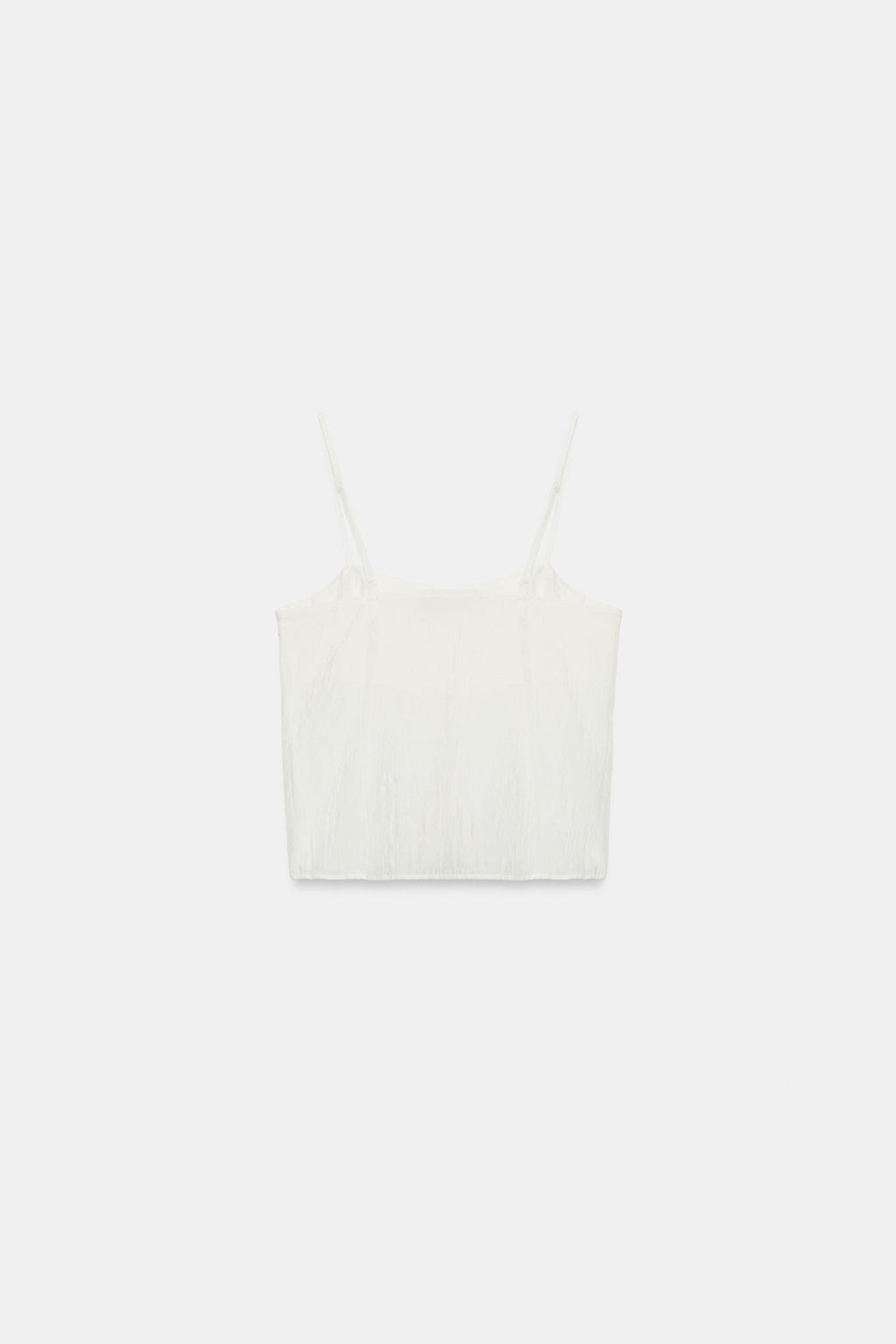 TOP TIRANTES BORDADOS / Blanco - Zara фото 6