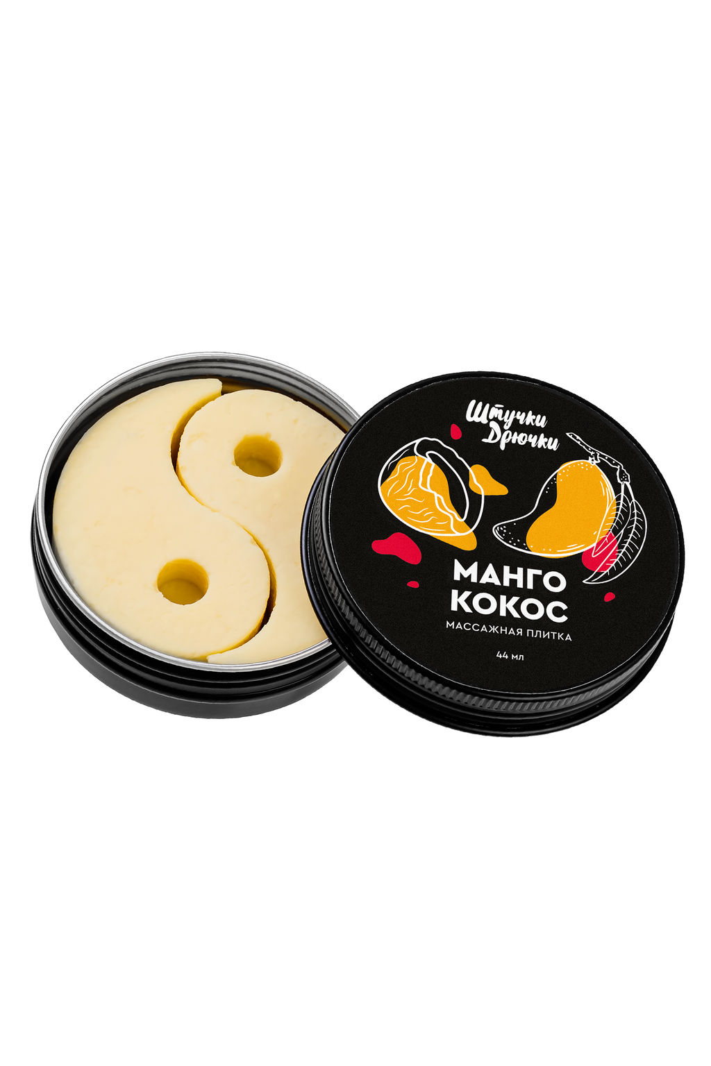 Массажная плитка Штучки-дрючки Манго и кокос, 44 г фото 4