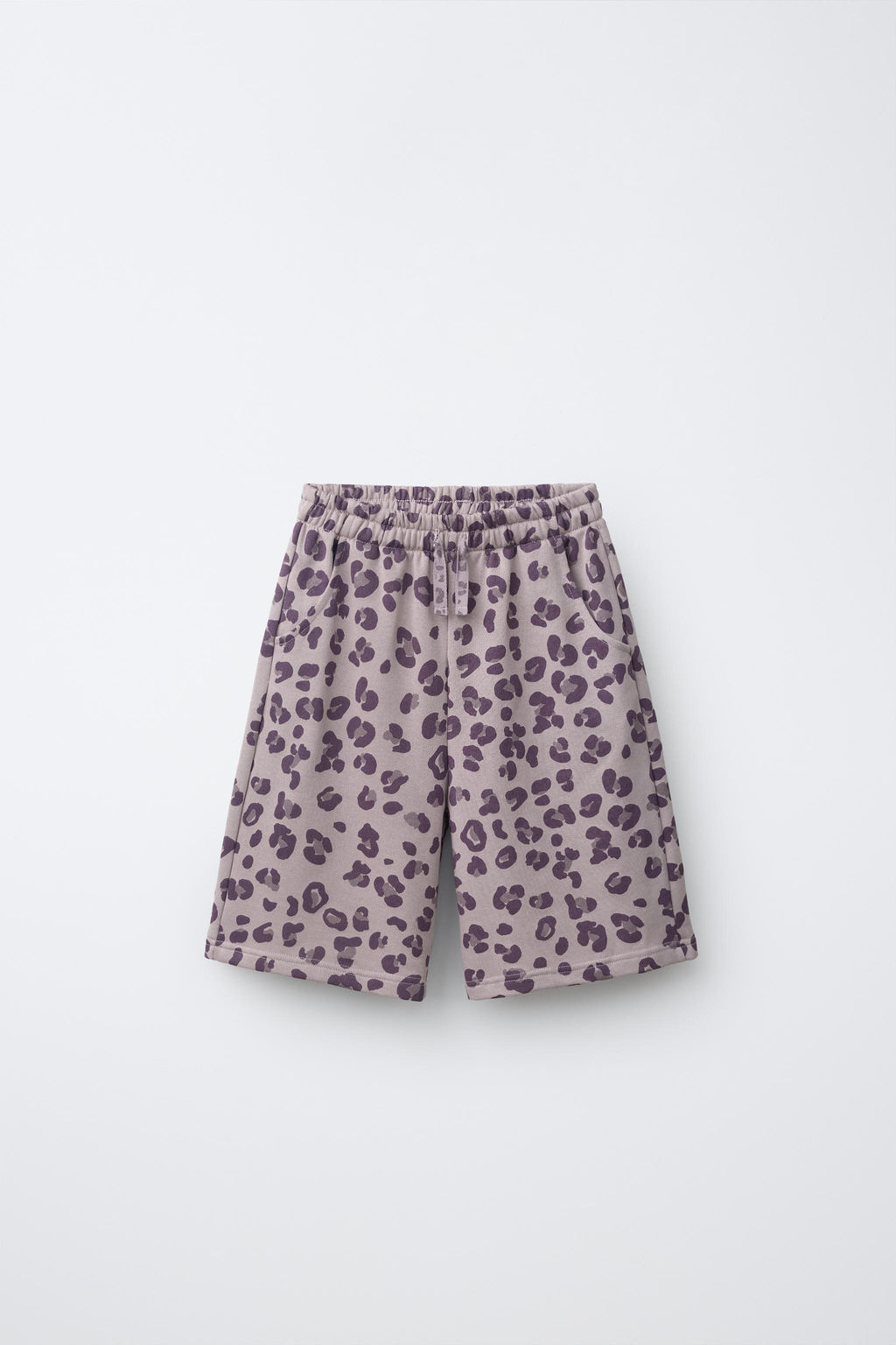 BERMUDA FELPA ANIMAL PRINT / Morado - Zara фото 4