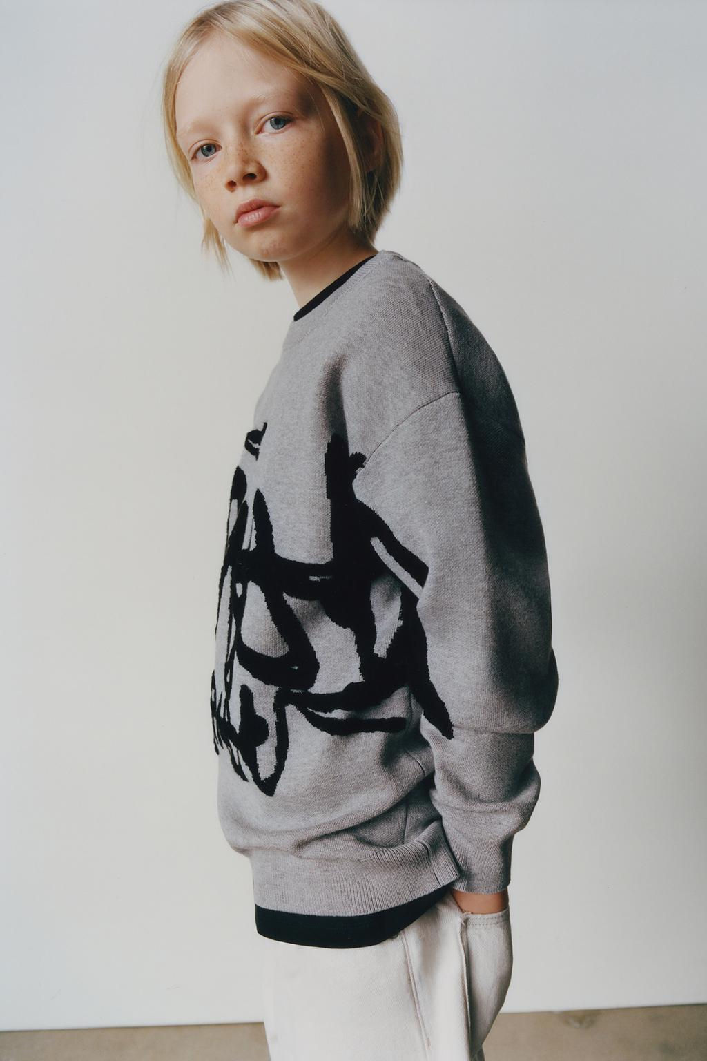 GRAFFITI KNIT SWEATER - Zara фото 4