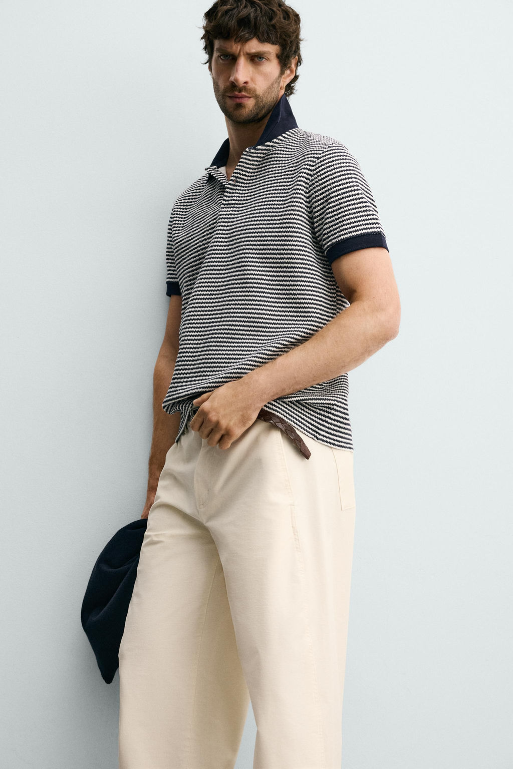 POLO REGULAR FIT ESTRUCTURA RAYAS / rayas - Zara фото 6