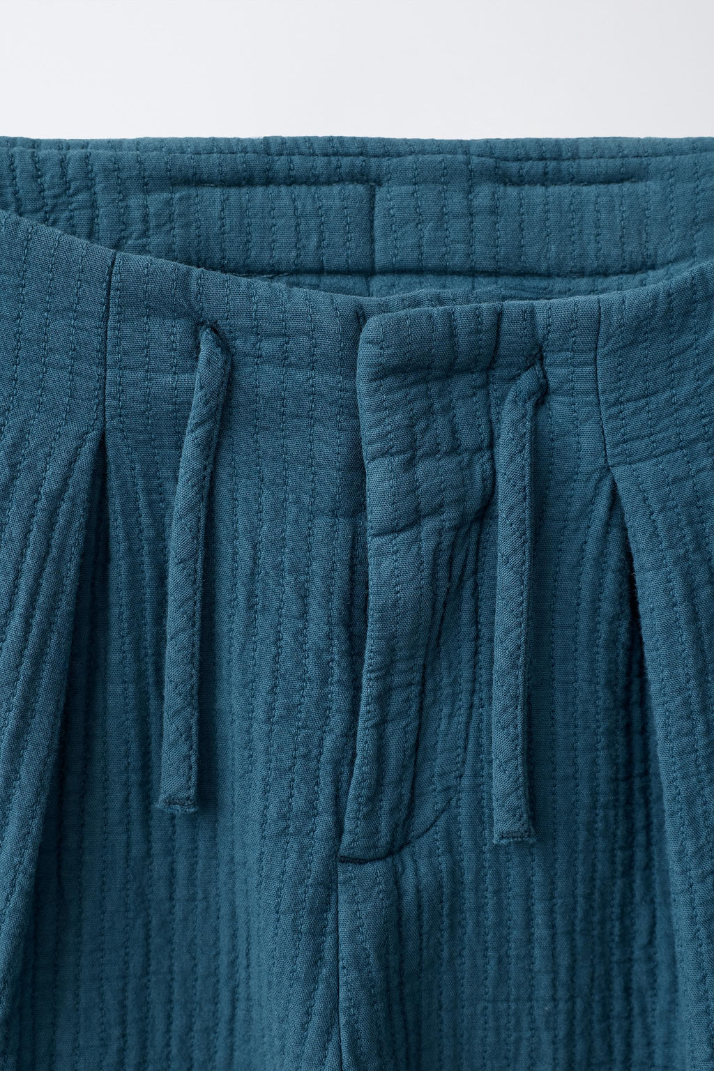 PANTAL?N BALLOON TEXTURA / Azul?n - Zara фото 3