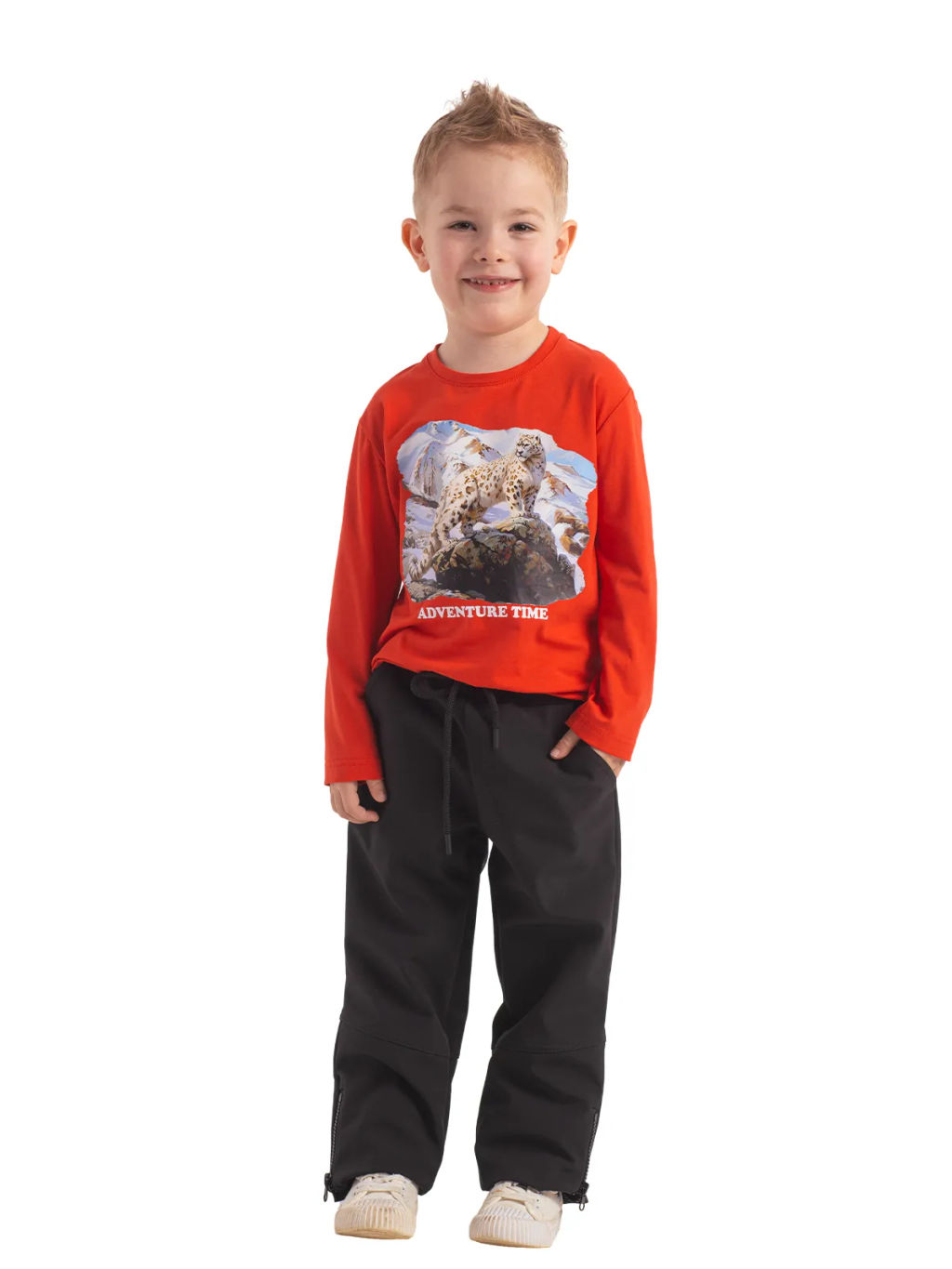 Брюки д/мал. непромокаемые на флисе О34502 - Карамелли фото 4