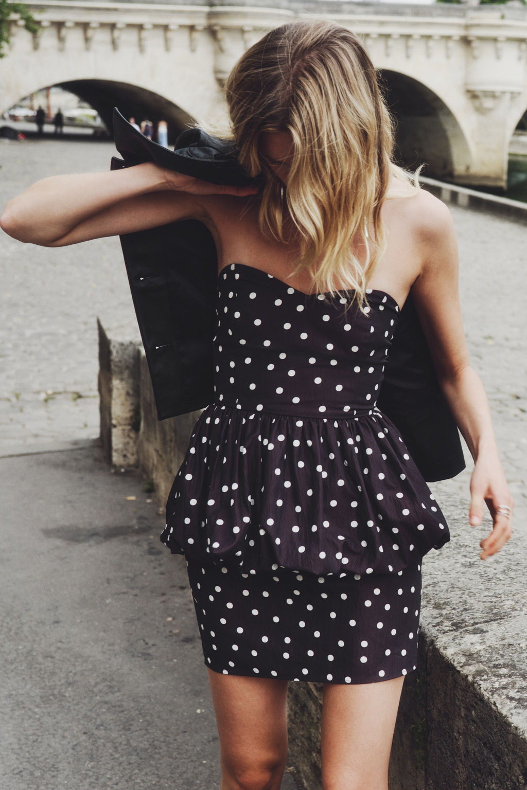 Vestido bandeau con peplum - H&m фото 5