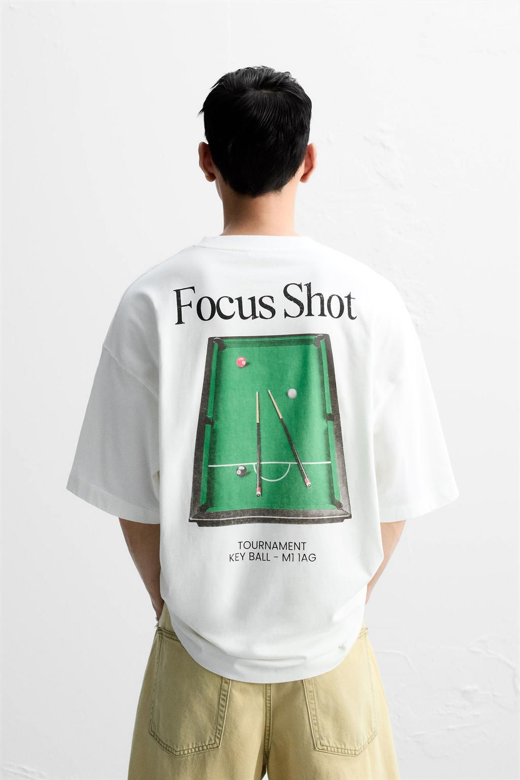 CONTRAST PRINTED T-SHIRT - Zara фото 3