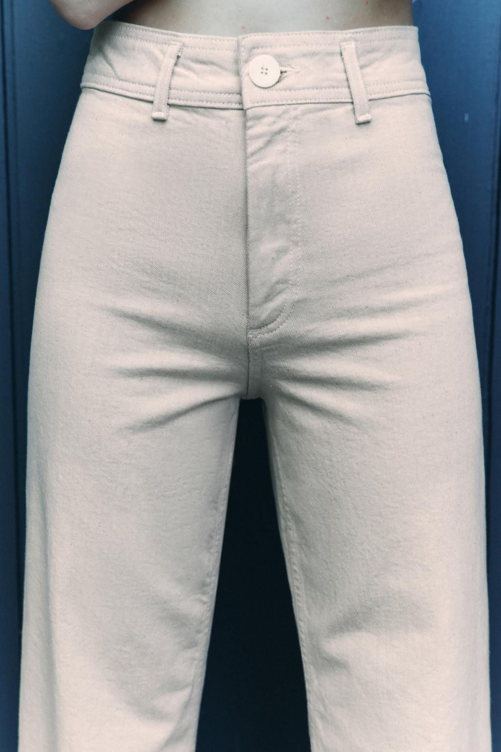 ZW MARINE STRAIGHT-LEG HIGH-WAIST JEANS - Zara фото 4