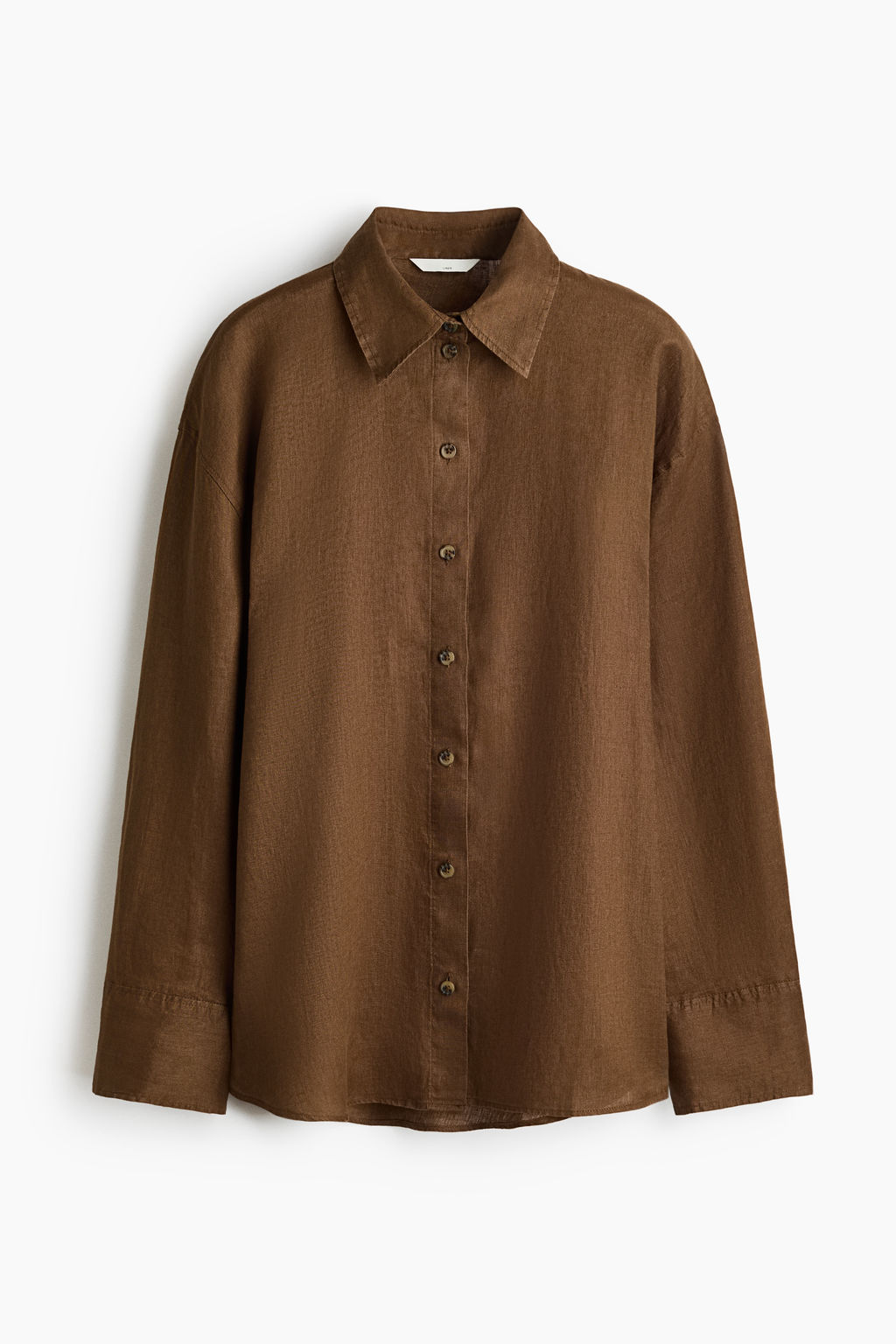 Camisa oversize de lino - H&m фото 2