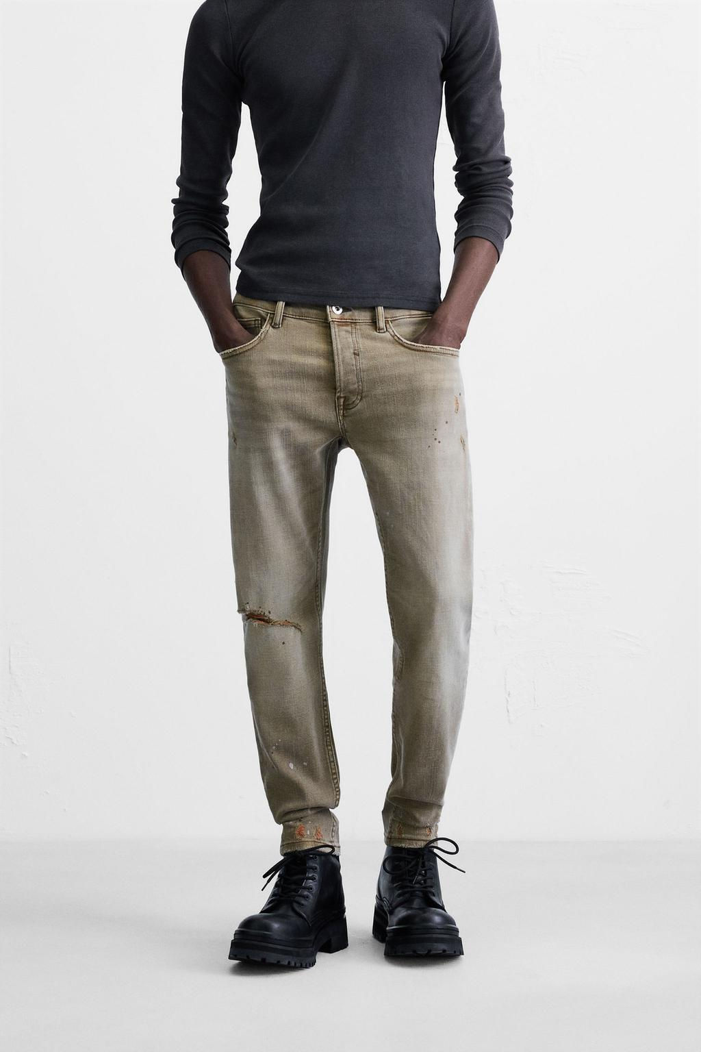 RIPPED SKINNY FIT JEANS - Zara фото 11