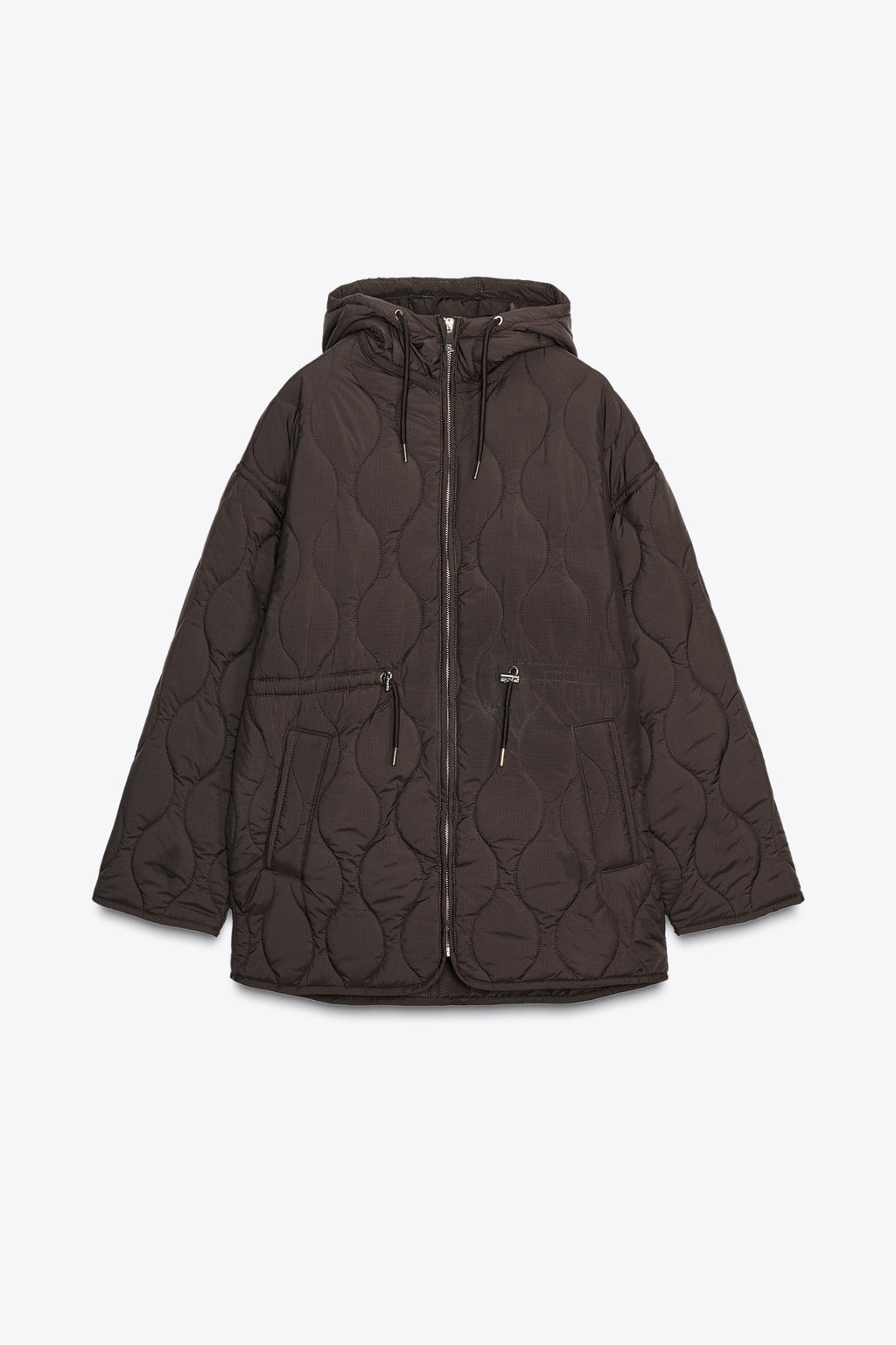 WATER REPELLENT HOODED PADDED JACKET - Zara фото 7