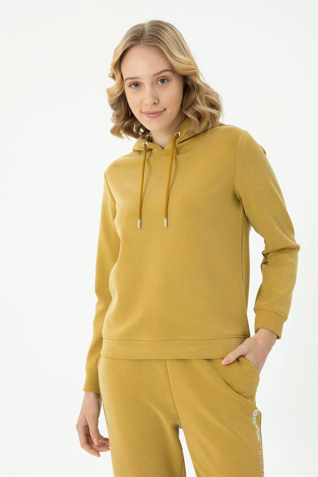 Женский свитшот фисташкового зеленого цвета - U.s. polo assn фото 11