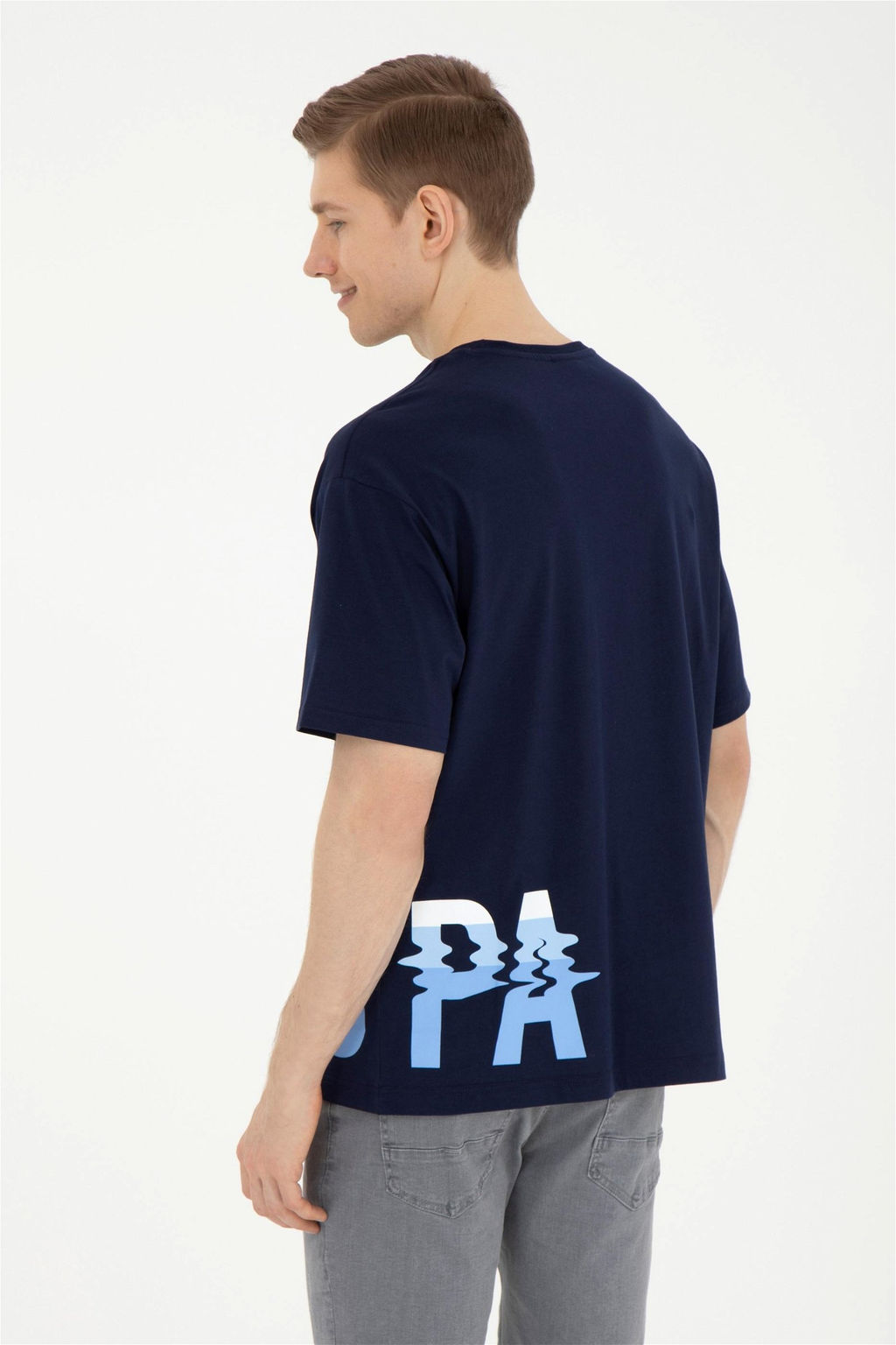 Мужская темно-синяя футболка - U.s. polo assn фото 5
