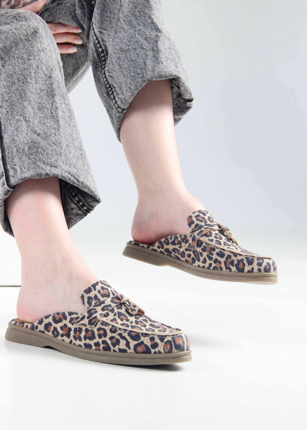 Мюли 1070.2614be. бежевый леопард