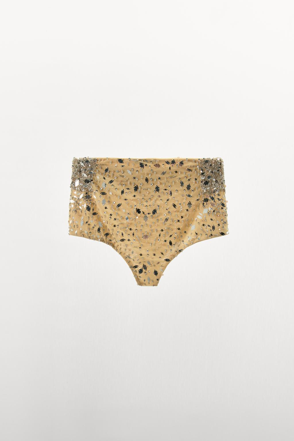 BEADED SHORTS WITH SEQUINS - Zara фото 5