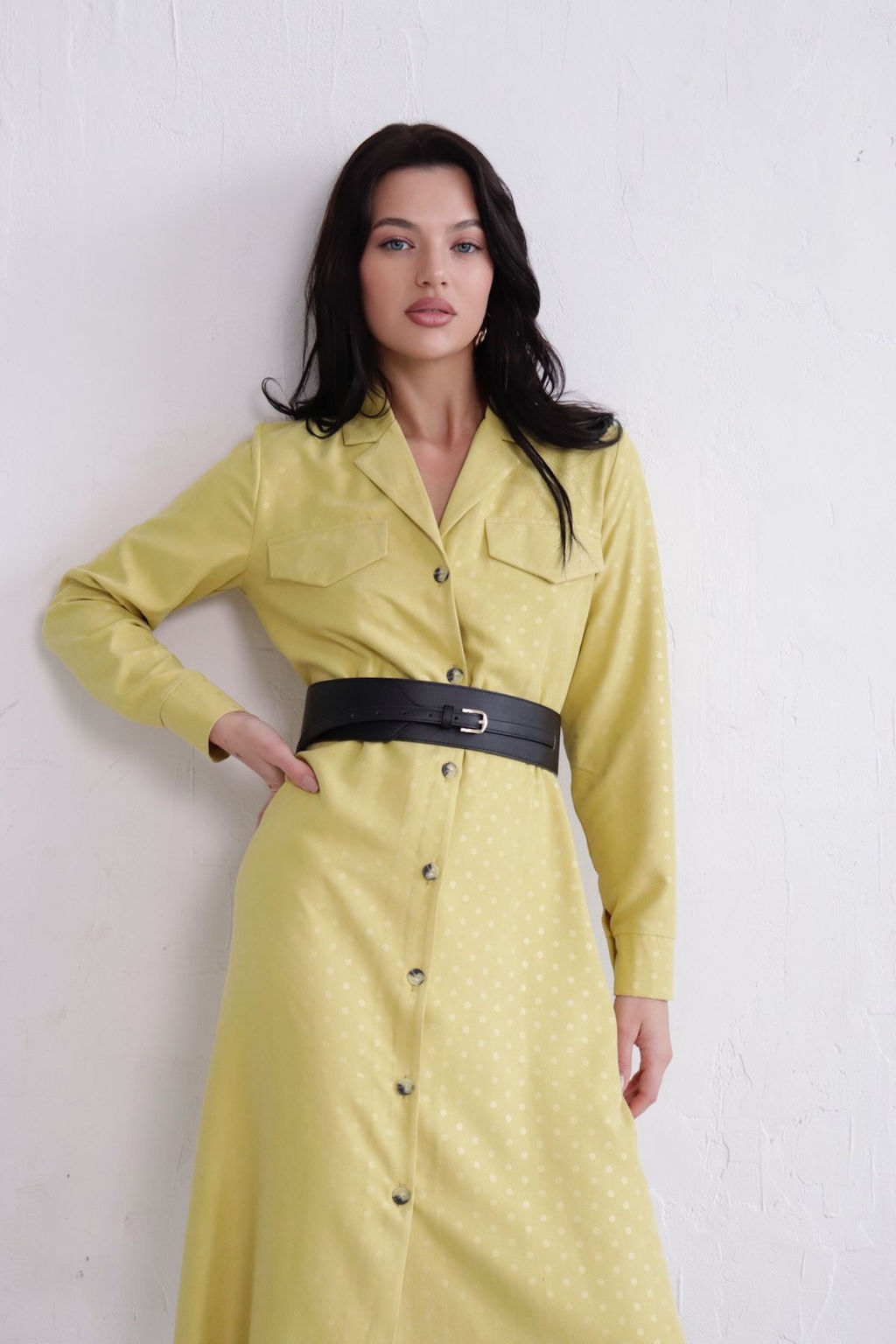 Платье-рубашка с английским воротником - Martichelli фото 350