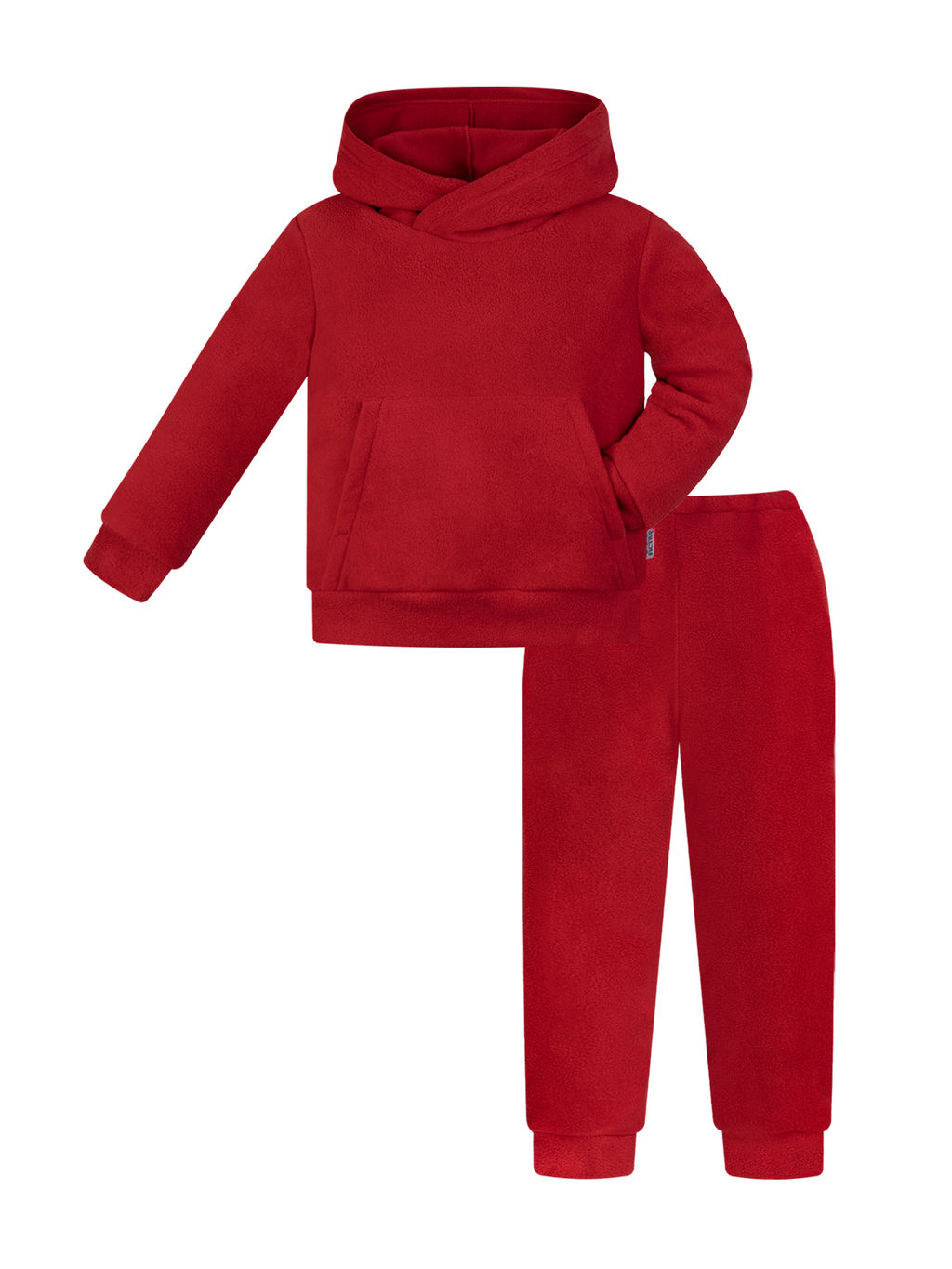 Костюм детский флисовый красный 7043г(ш) (110, 60)