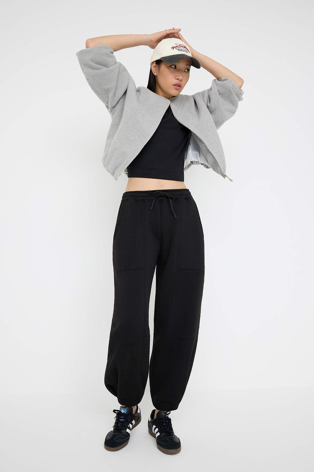 Teen Siyah Dikis Detayl? Jogger Kal?n Ici Polarl? Orme Esofman Alt? TWOAW26EA00000