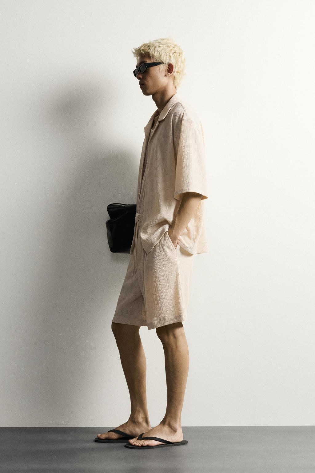 BERMUDA RELAXED FIT RELIEVE / Beige vigor? - Zara фото 3