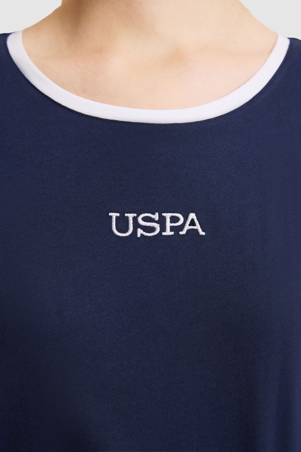 Kad_n Lacivert Bisiklet Yaka Ti__rt - U.s. polo assn фото 6