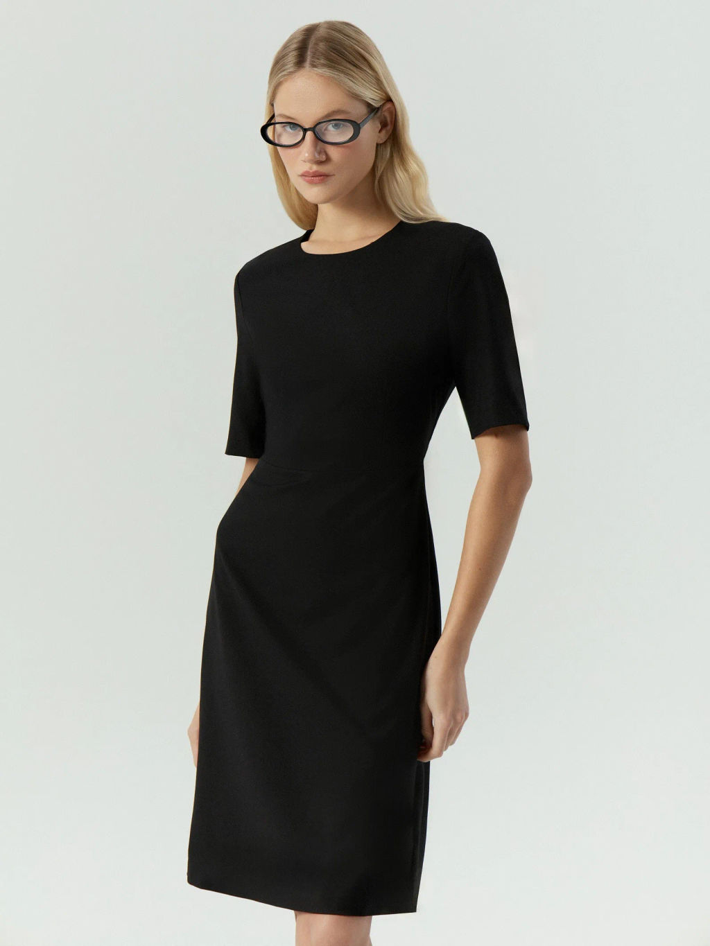 Платье миди с шерстью - Emka фото 3