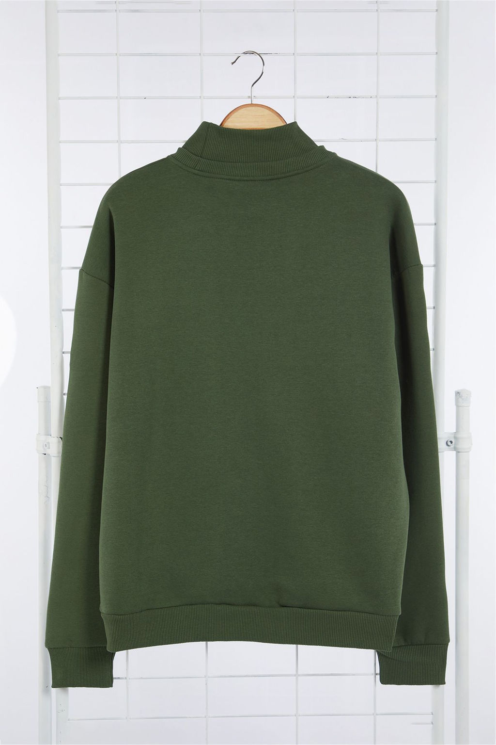 TRENDYOL MAN Limited Edition Tas Oversize/Genis Kesim Etiketli Ici Polar/S?cak Tutan Sweatshirt TMNAW24SW00228 - Trendyolmilla фото 6