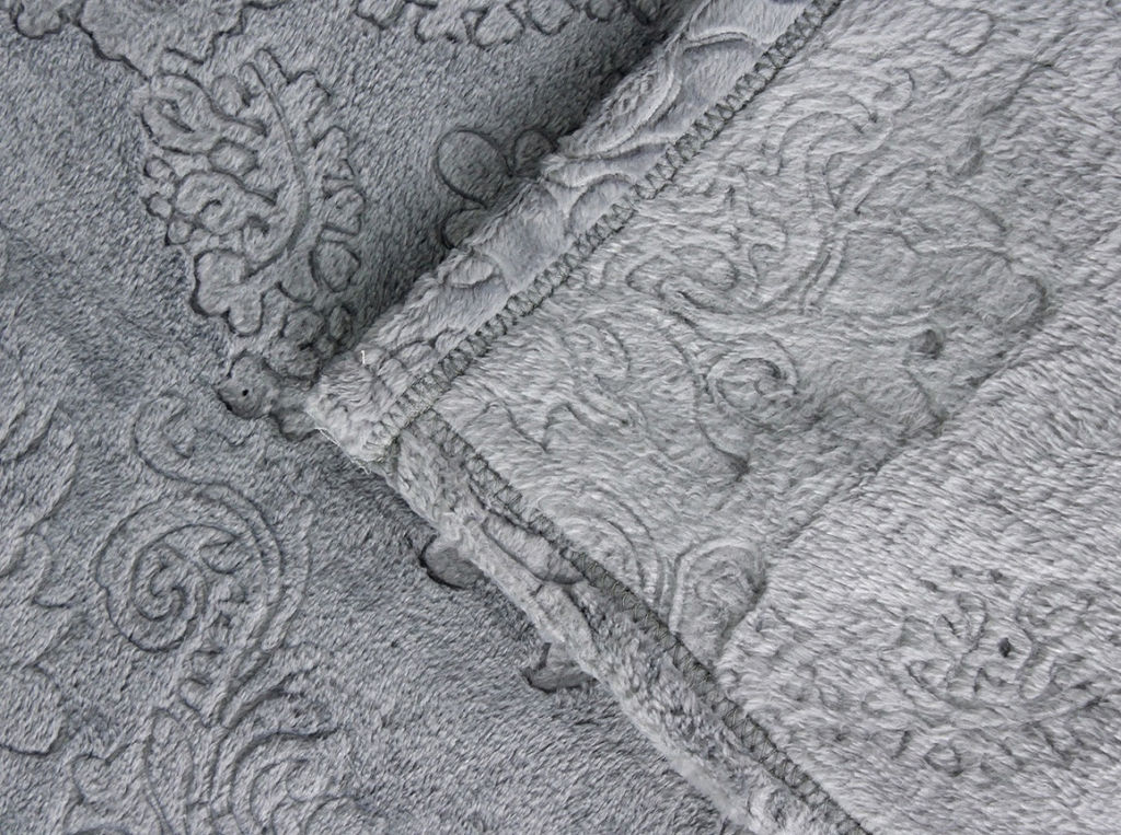 АРТ 007 Покрывало- плед с тиснением 180*210 "Дым"