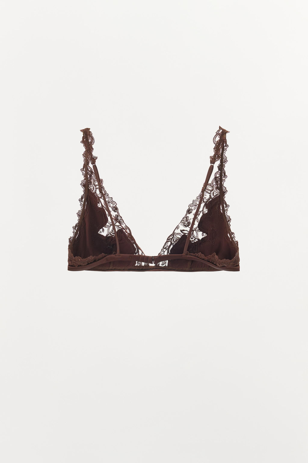 SATIN LACE TRIANGLE BRALETTE - Zara фото 13