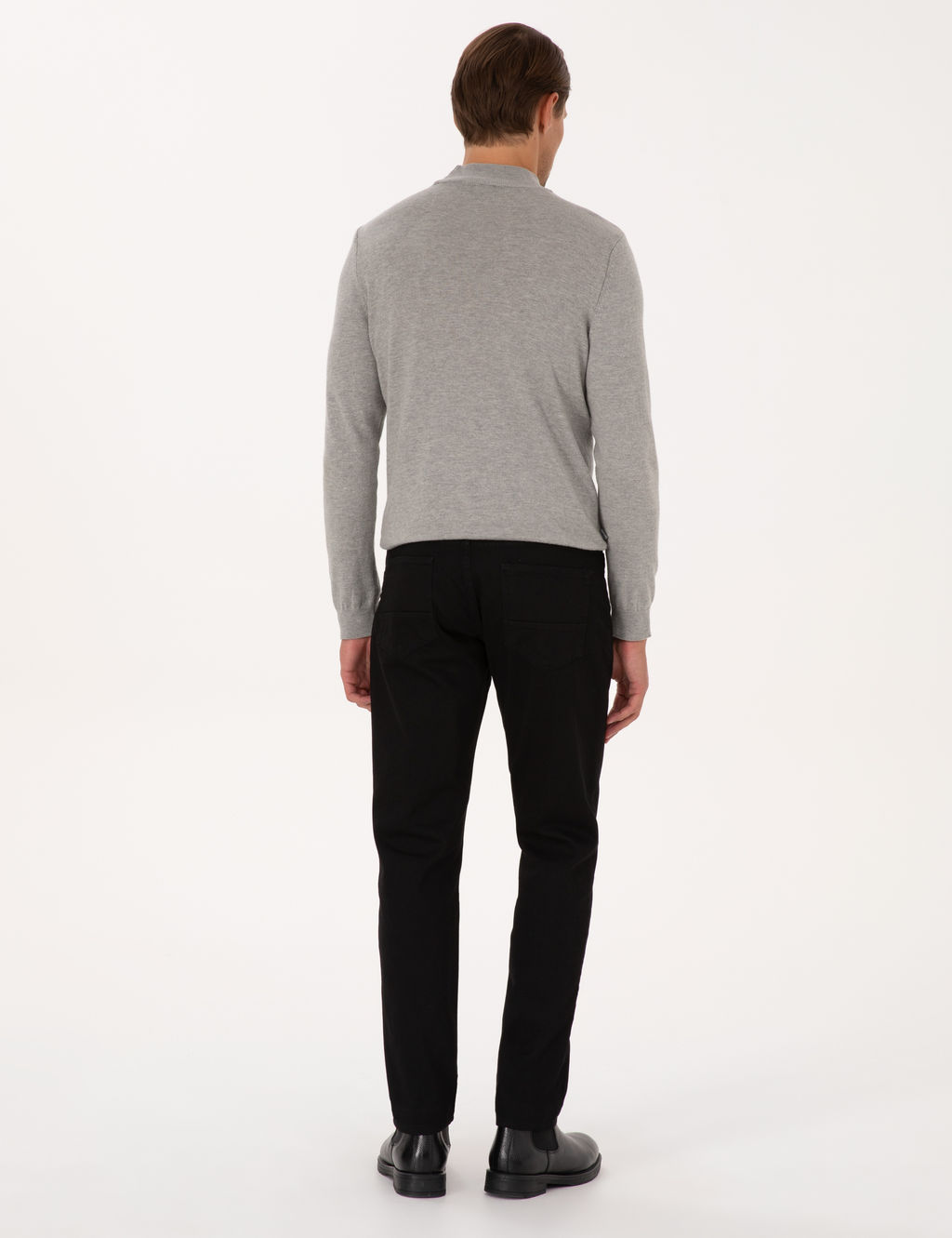 Siyah Slim Fit Jean Pantolon