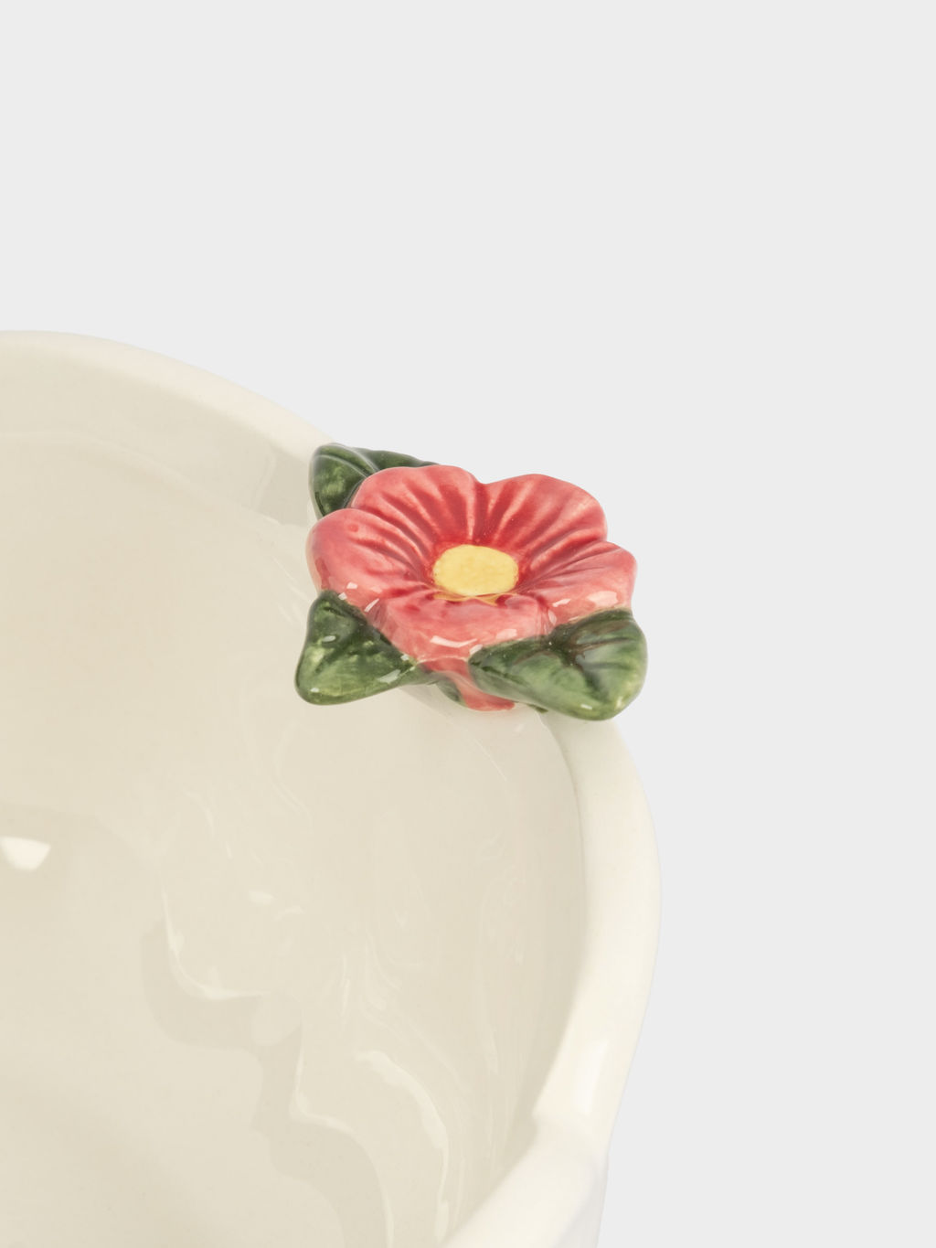 Салатник, 16х6 см, 690 мл, керамика, молочный, Цветок, Gentle flower - Anna lafarg фото 7