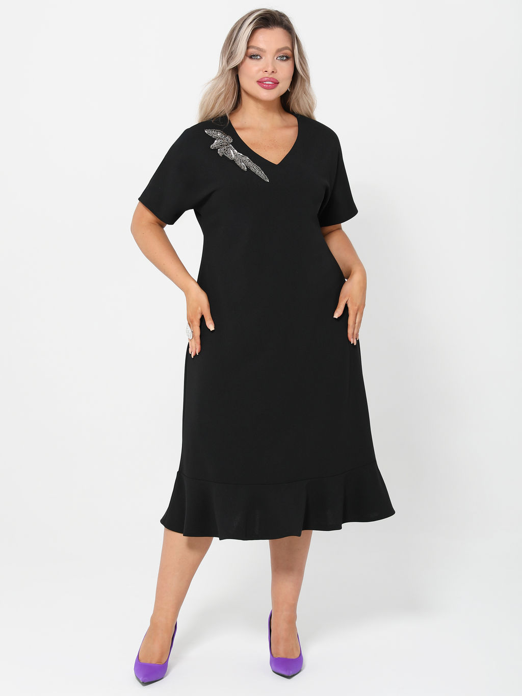 Платье 0421-1 черничный - Dora фото 9