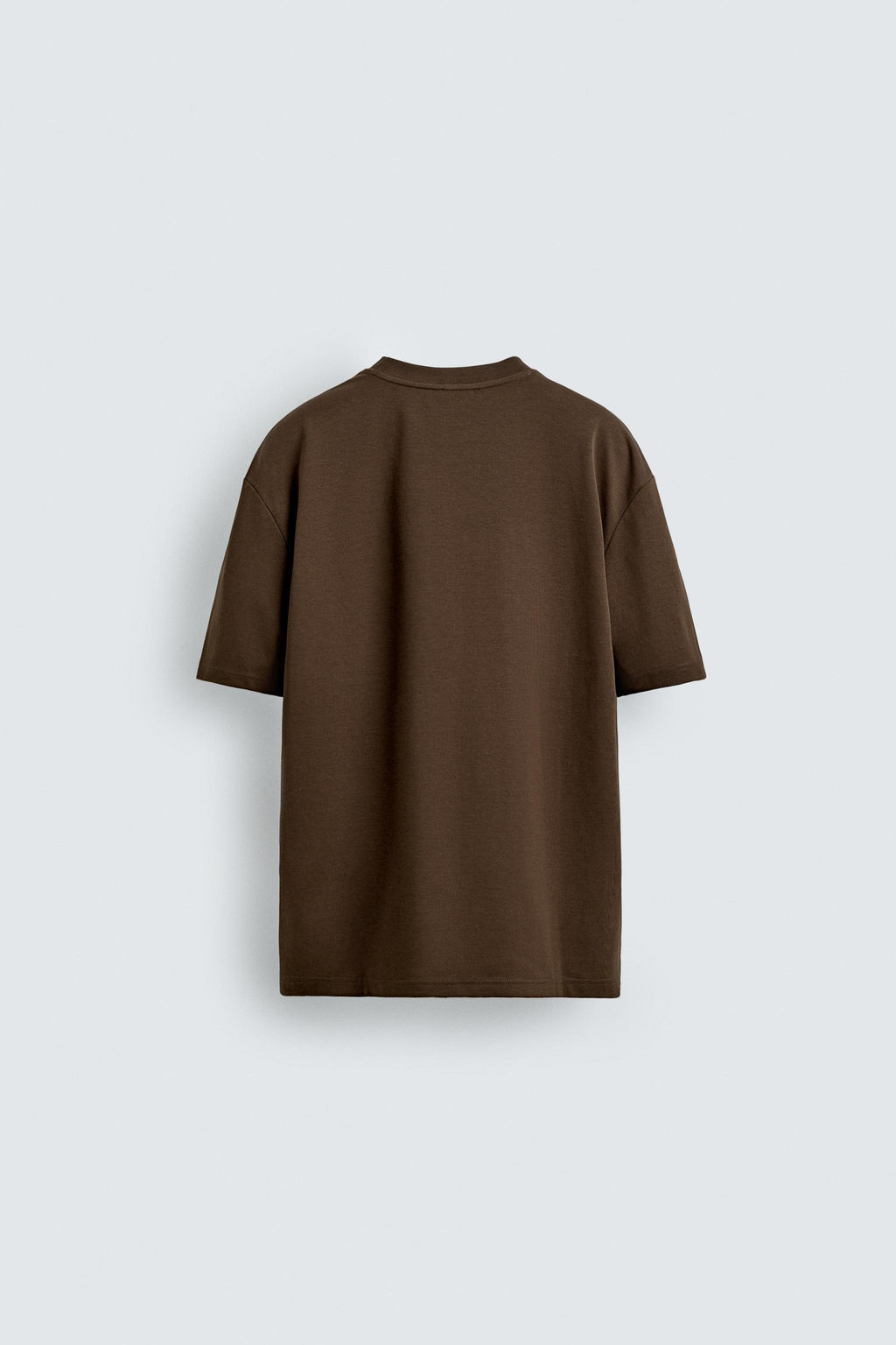 CAMISETA RELAXED FIT INTERLOCK / Marr?n oscuro - Zara фото 8