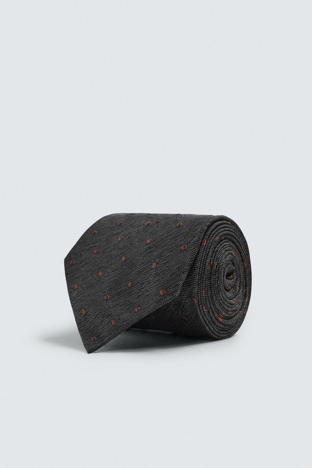 CORBATA JACQUARD LUNARES 100% SEDA / Marr?n - Zara фото 2
