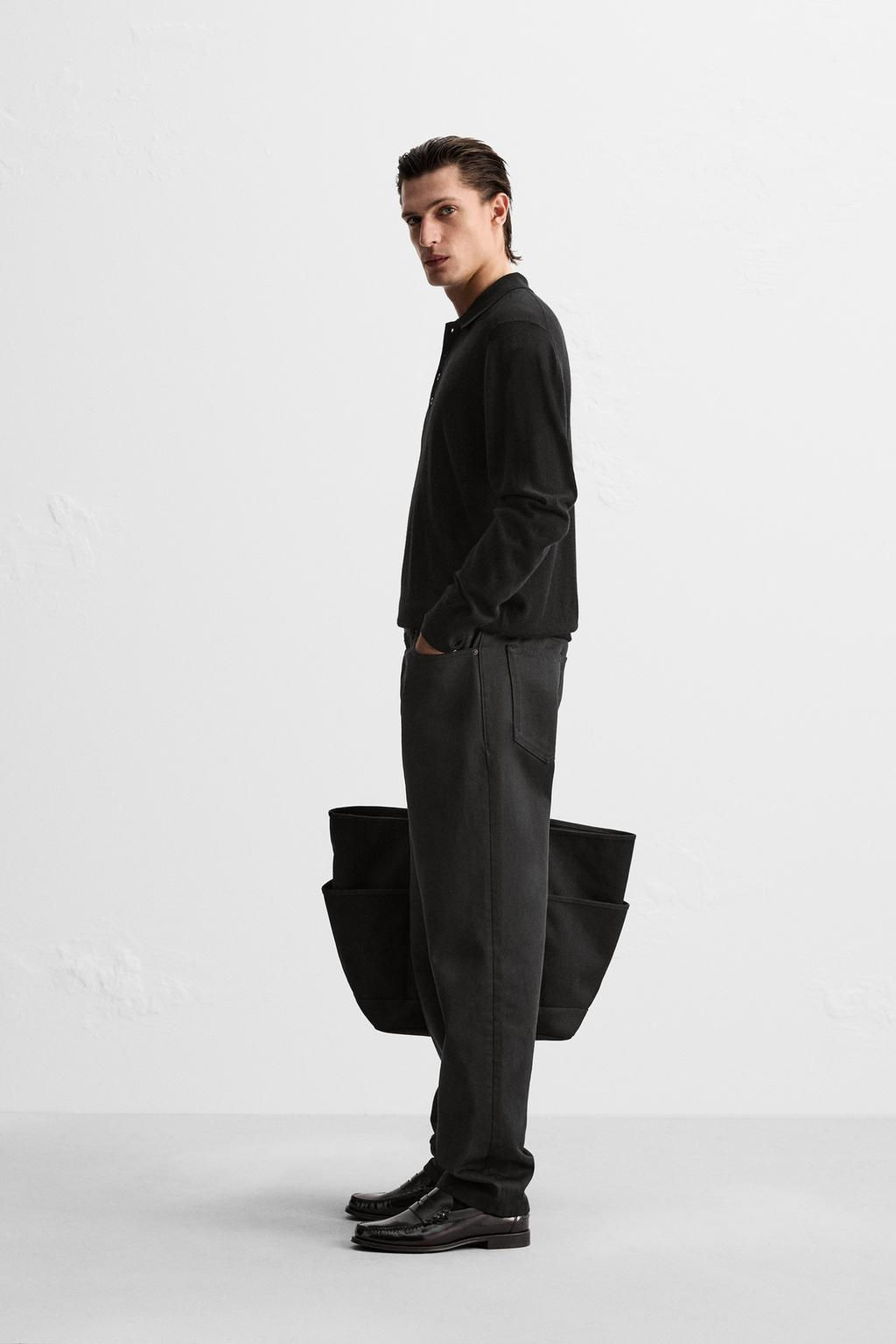 LIGHTWEIGHT WOOL AND CASHMERE KNIT POLO SHIRT - Zara фото 13
