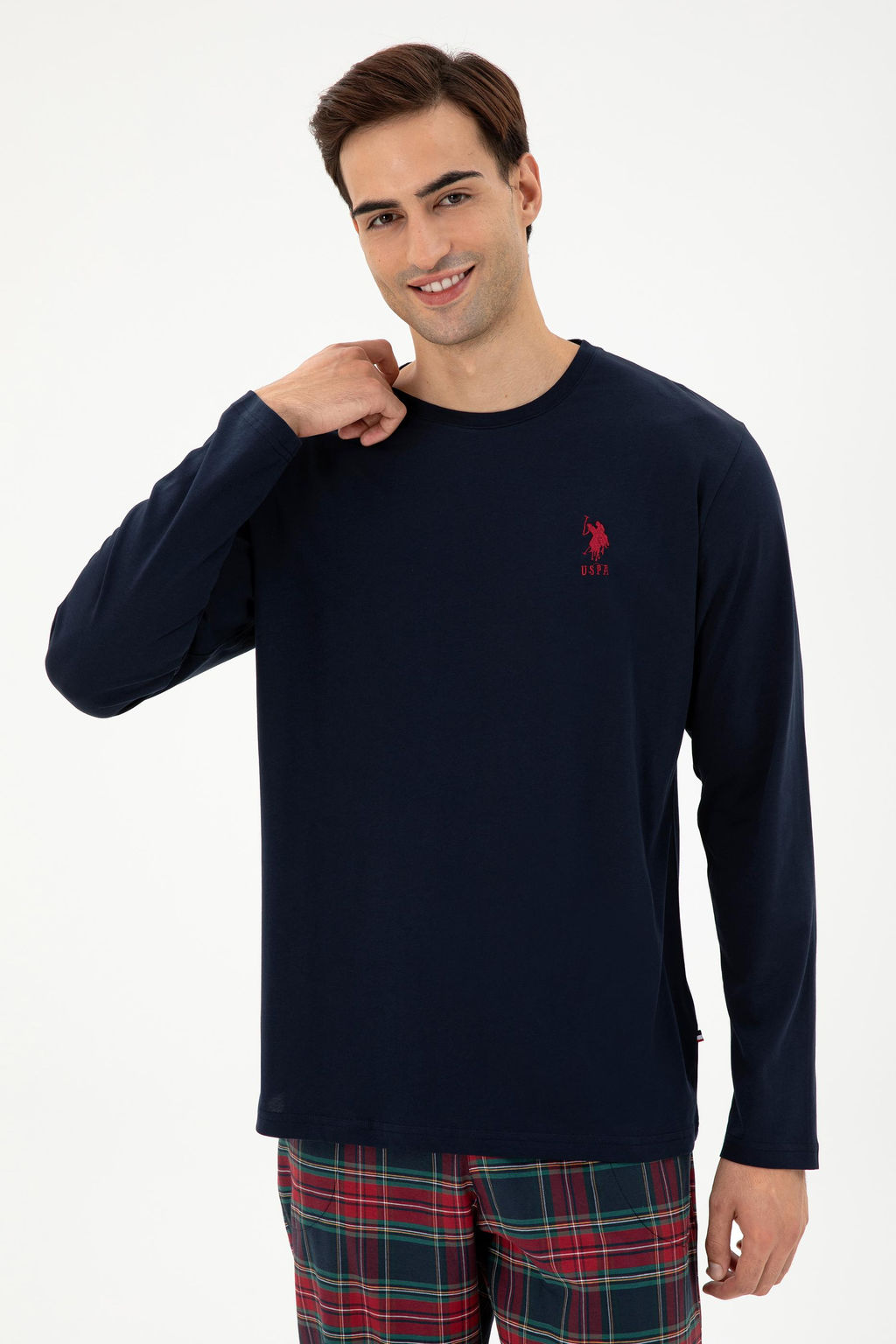 Мужской темно-синий пижамный комплект Неожиданная скидка в корзине - U.s. polo assn фото 3