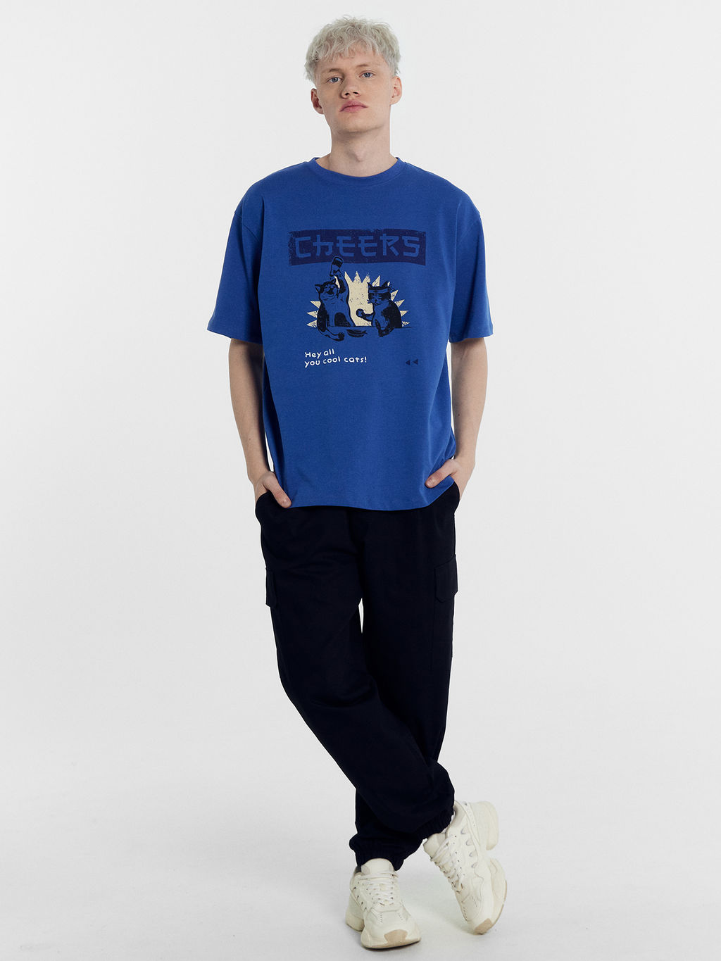 Футболка мужская синяя с печатью синий +печать 111882 - Mark formelle фото 3