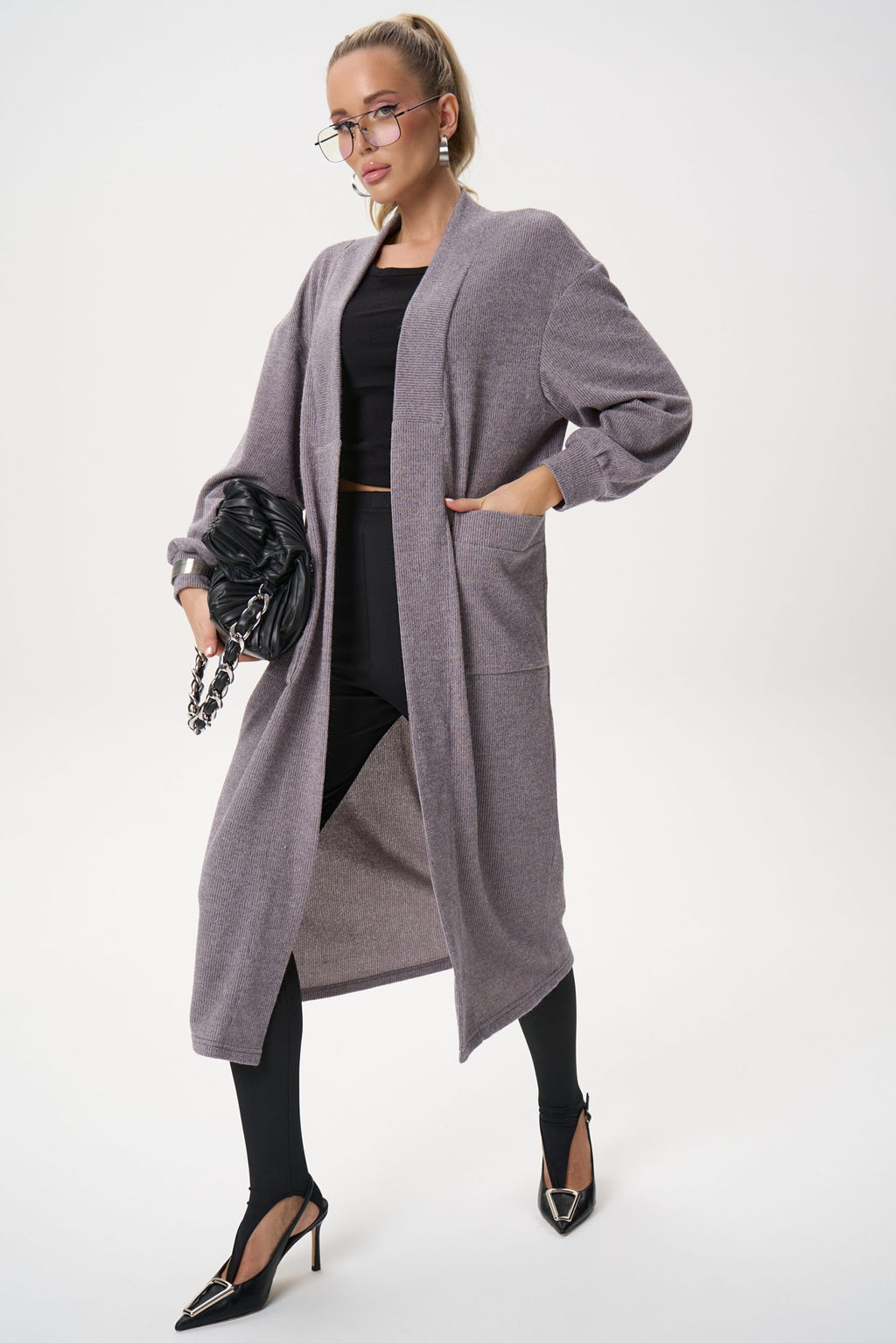 Кардиган Катрис (серый) - Эльза фото 17