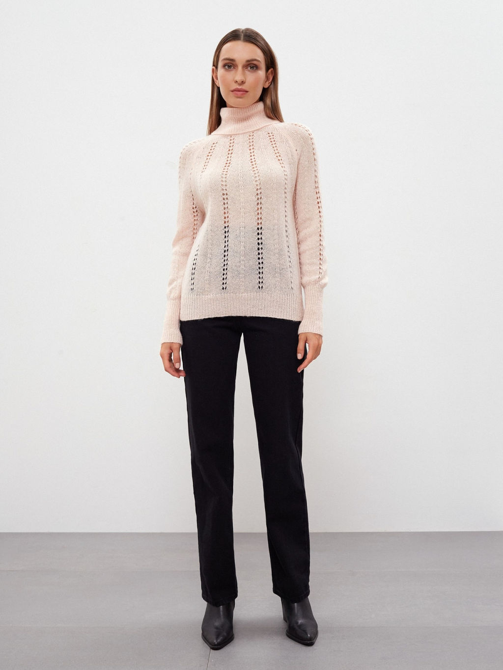 Conso/KJL 220620 - light peach Джемпер женский  фото 5